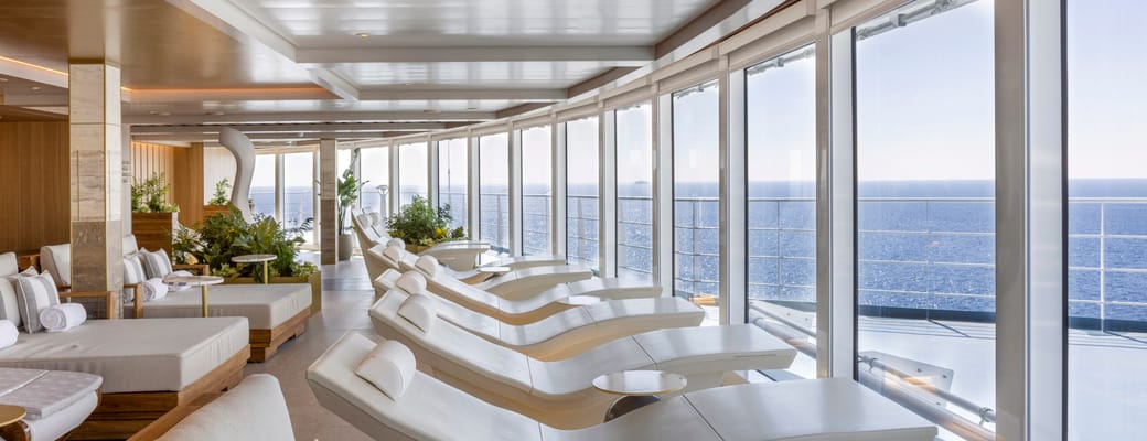 Thermal Lounge i spaen ombord p&aring; Norwegian Viva krydstogtskibet