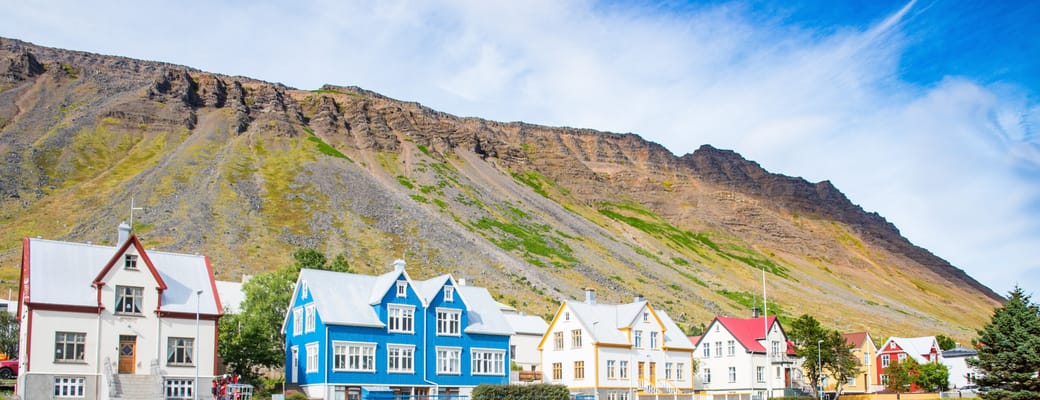 Byhuse i Isafjordur, Island
