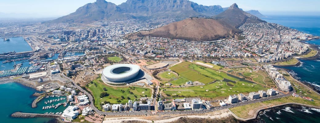 sydafrika cape town aerial