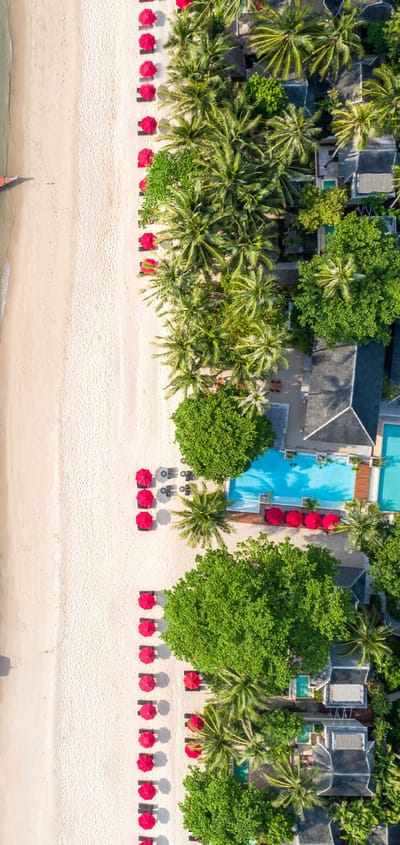 Thailand, Koh Phangan, Anantara Rasananda, Strand Udsigt