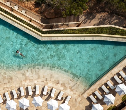 Rejser til Spanien, Ibiza, Six Senses, pool